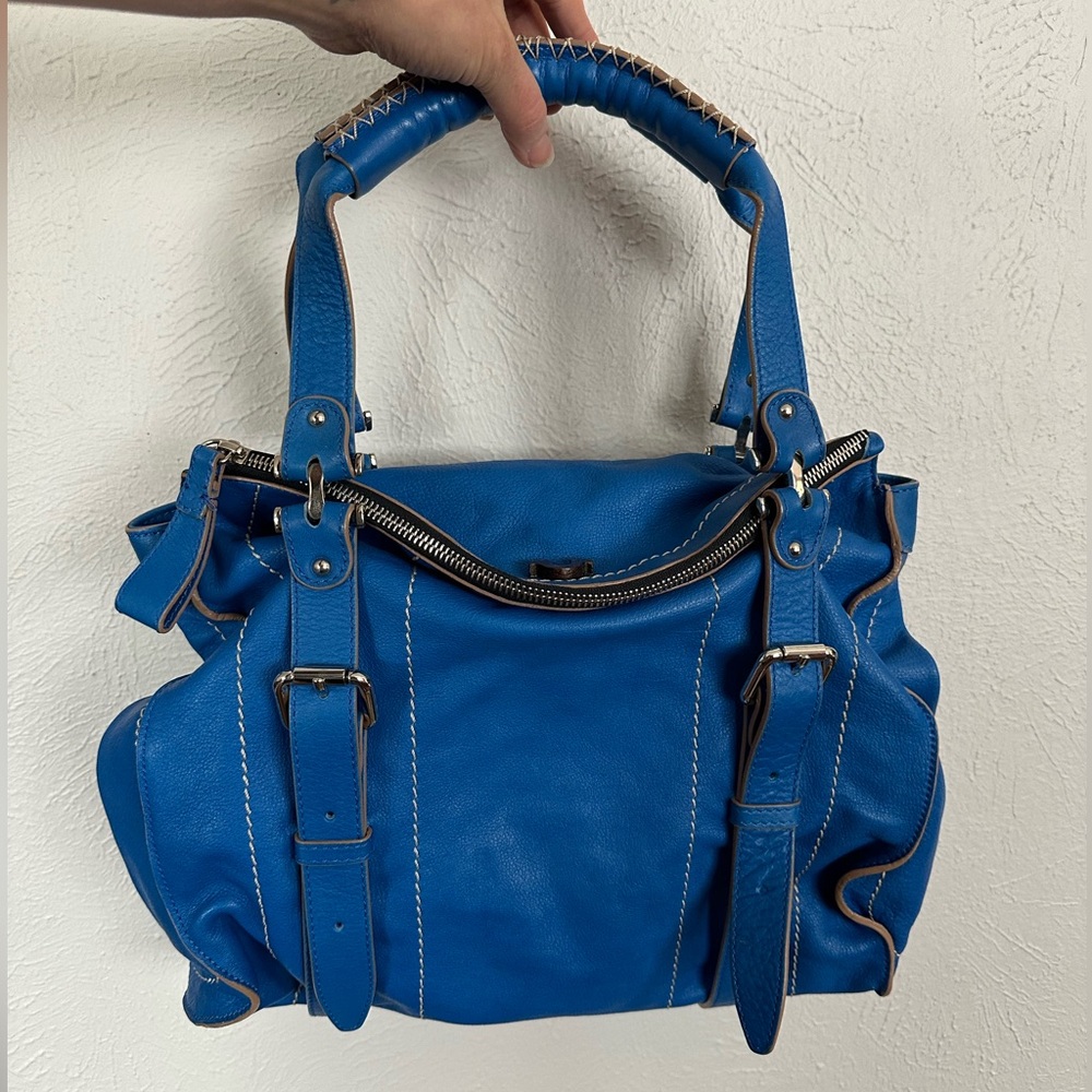 Y2K True Religion Blue Handbag